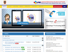Tablet Screenshot of lpse.kalselprov.go.id