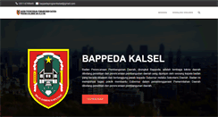 Desktop Screenshot of bappeda.kalselprov.go.id