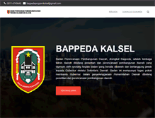 Tablet Screenshot of bappeda.kalselprov.go.id